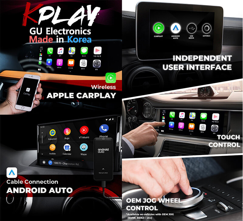 wireless apple Carplay and google Android Auto device k-play